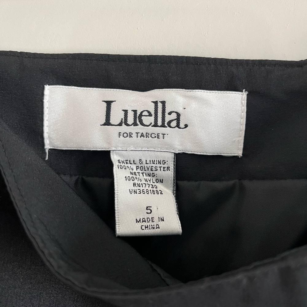 Luella for Target | Black Zip Detail Mini Skirt - Picture 4 of 5